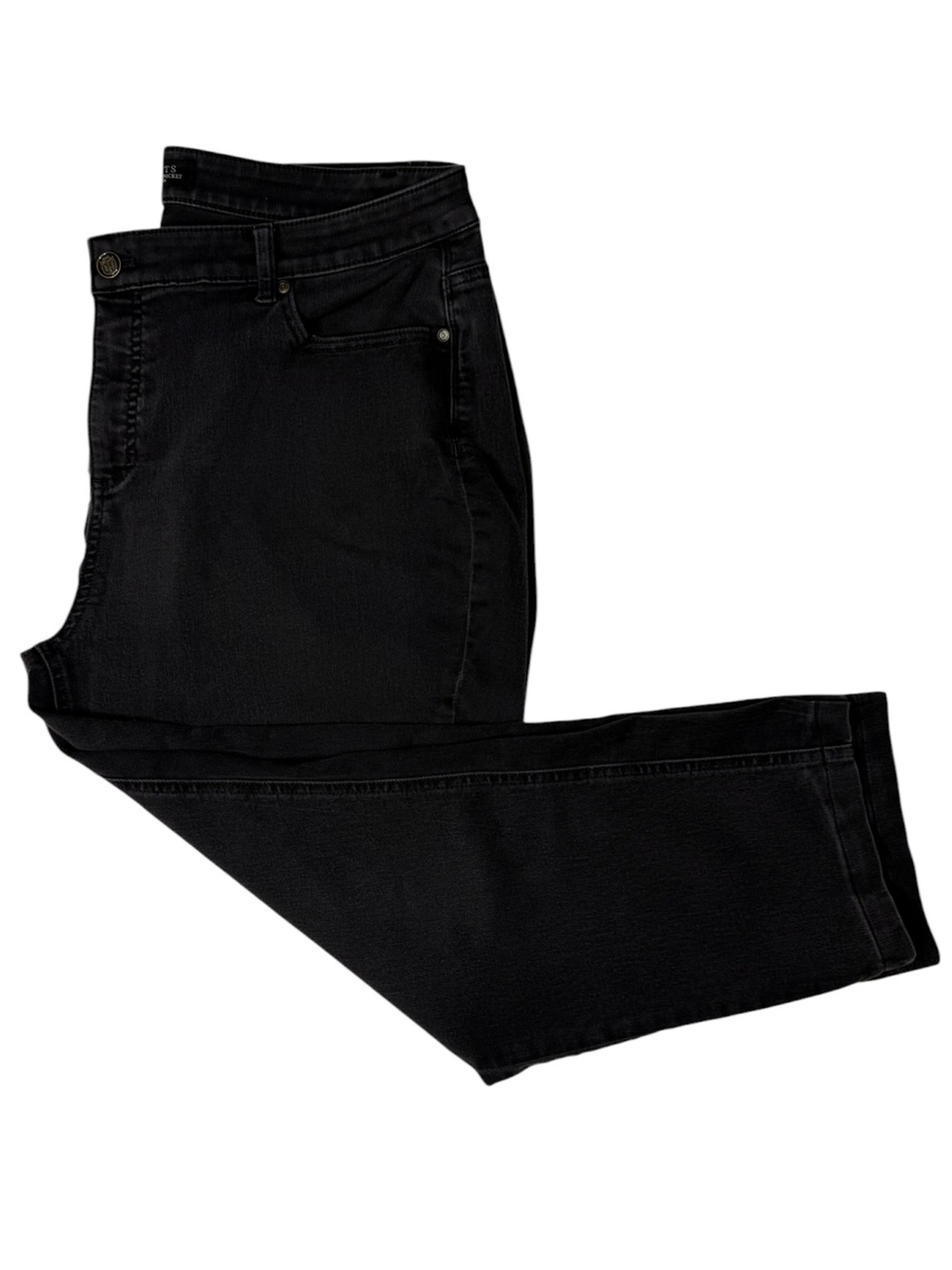 Talbots Flawless Five Pocket Straight Leg Jeans Black Wash Women’s 20W Plus